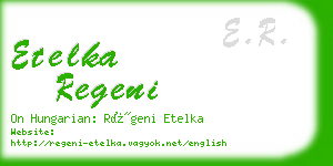 etelka regeni business card